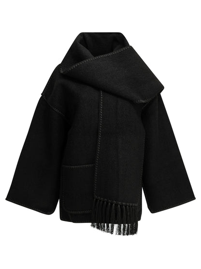 Toteme Short wool coat - Black