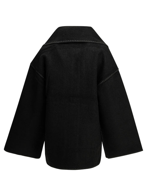 Toteme Short wool coat - Black