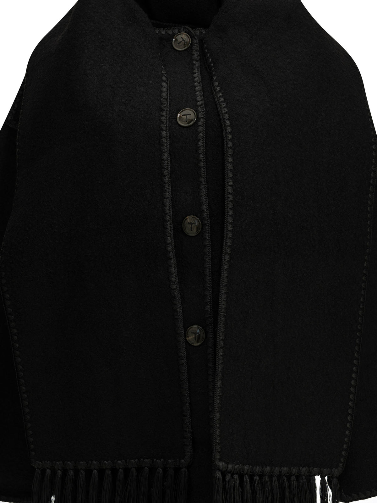Toteme Short wool coat - Black
