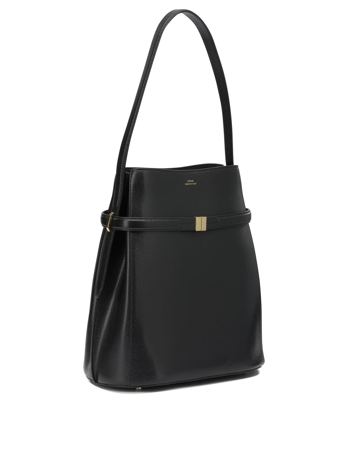 Toteme Small leather shoulder bag - Black