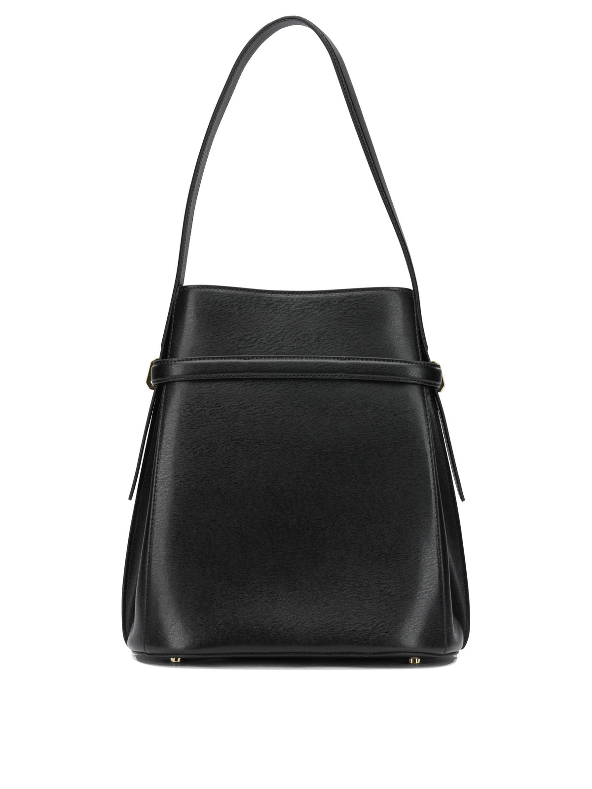 Toteme Small leather shoulder bag - Black