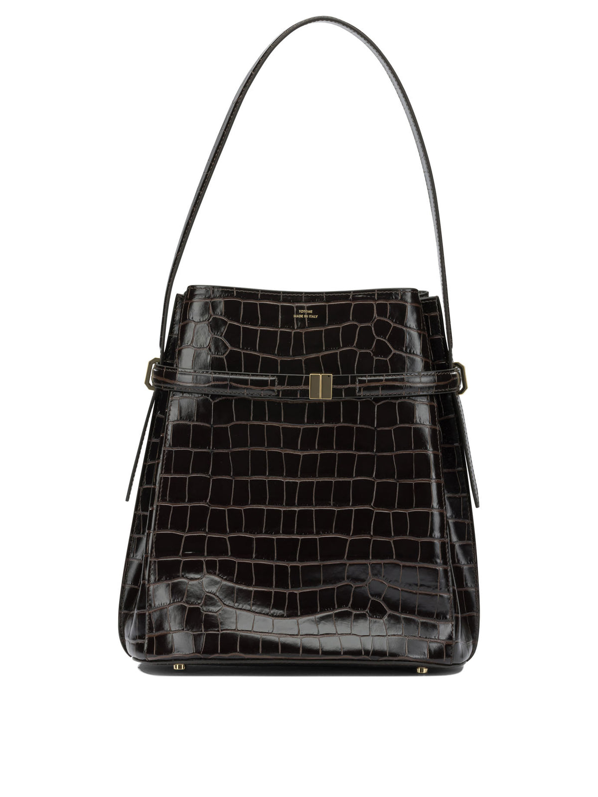 Toteme "Belted" Small Shoulder Bag - Brown