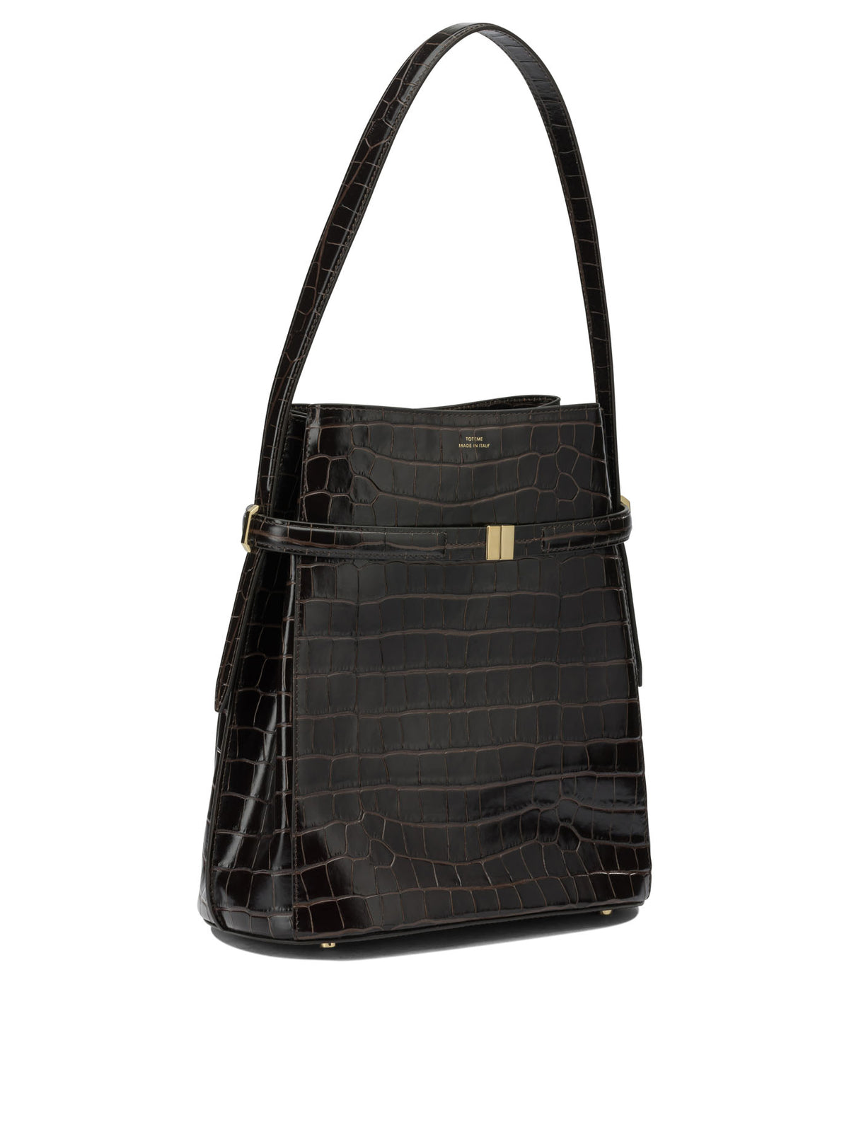 Toteme "Belted" Small Shoulder Bag - Brown