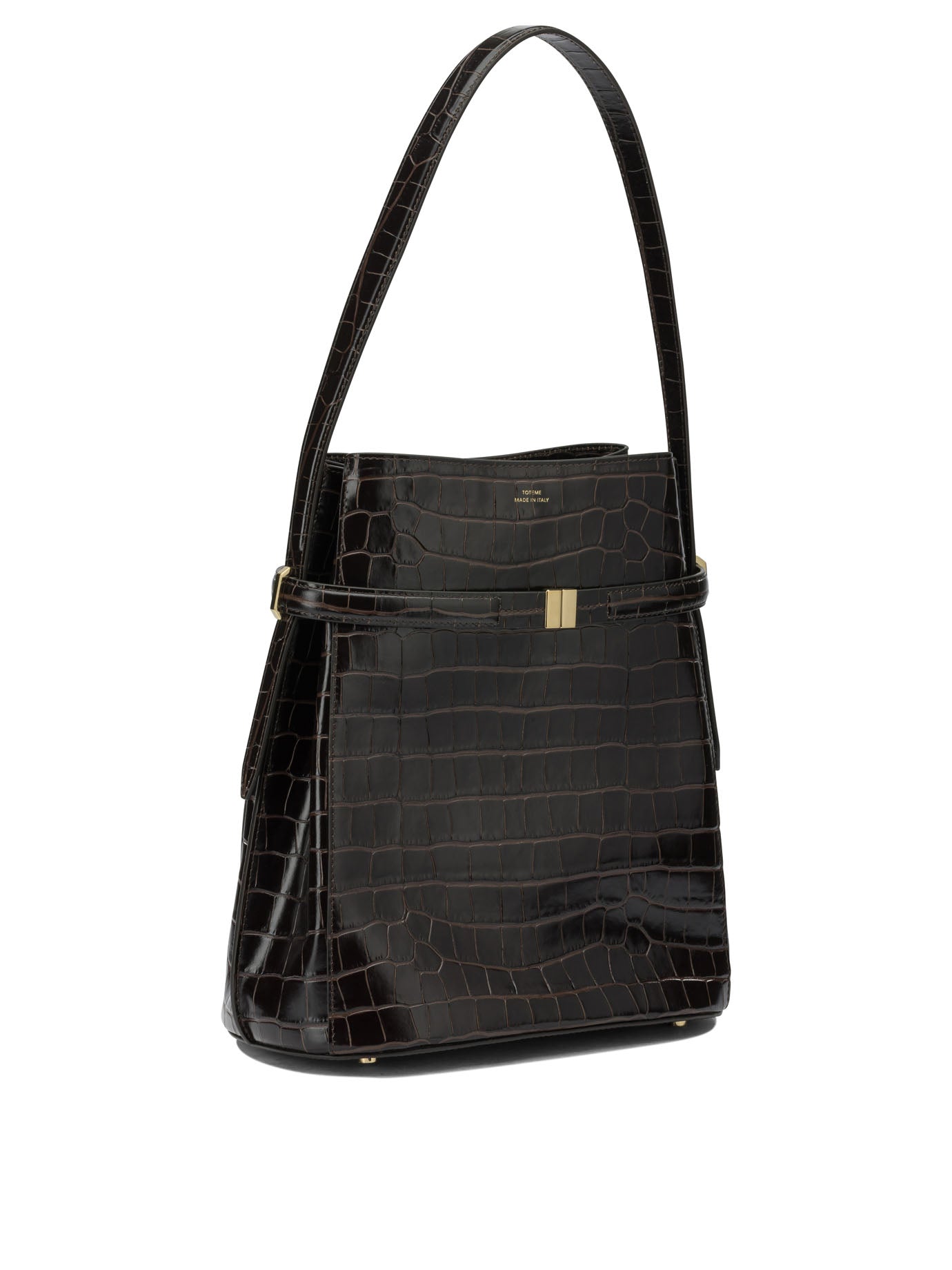 Toteme "Belted" Small Shoulder Bag - Brown