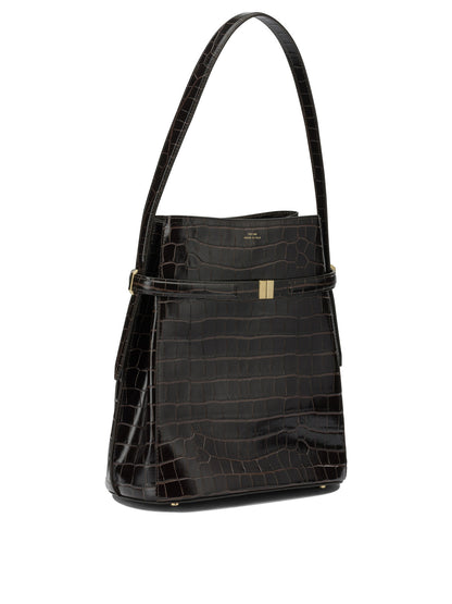 Toteme "Belted" Small Shoulder Bag - Brown