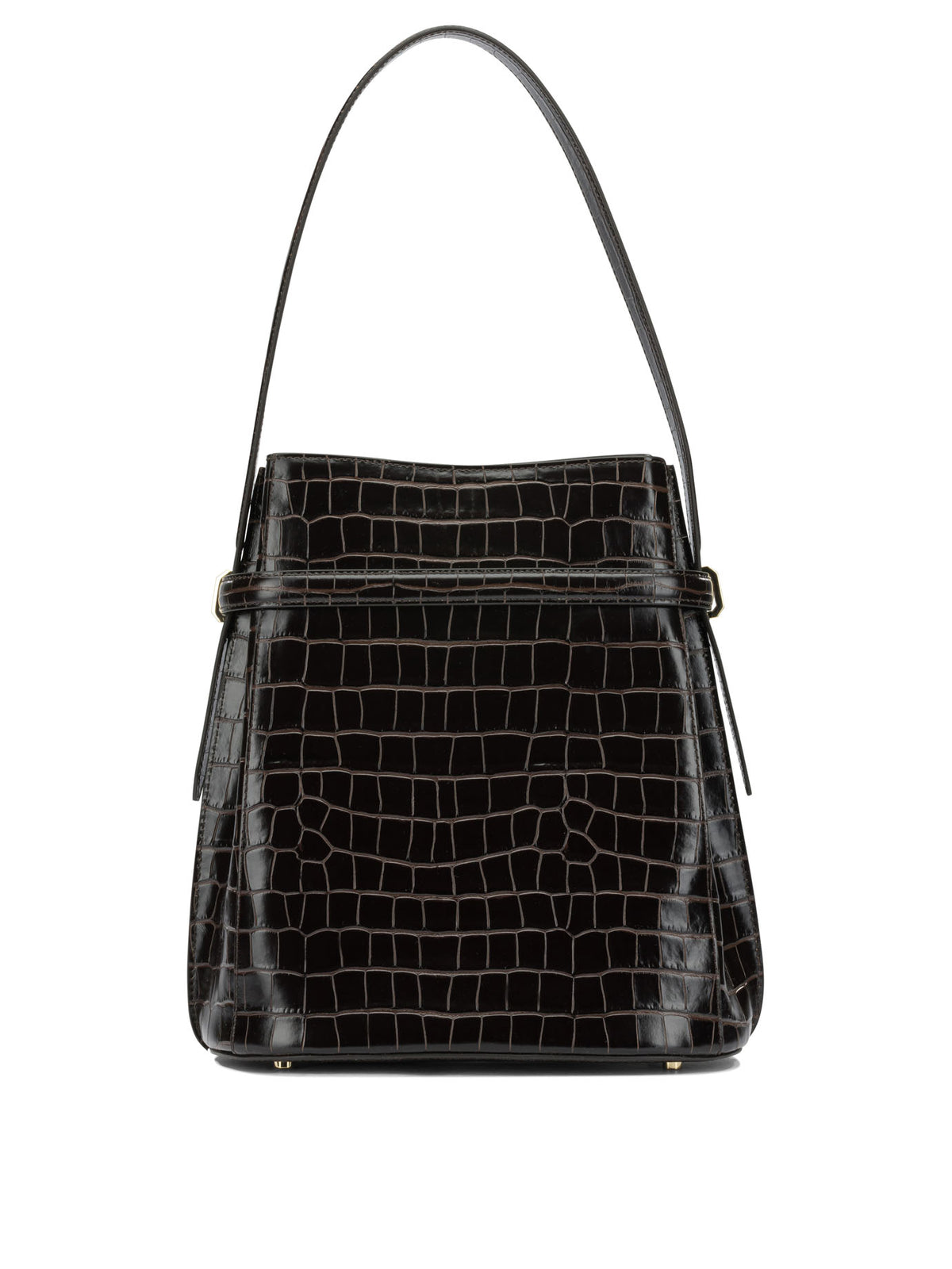 Toteme "Belted" Small Shoulder Bag - Brown