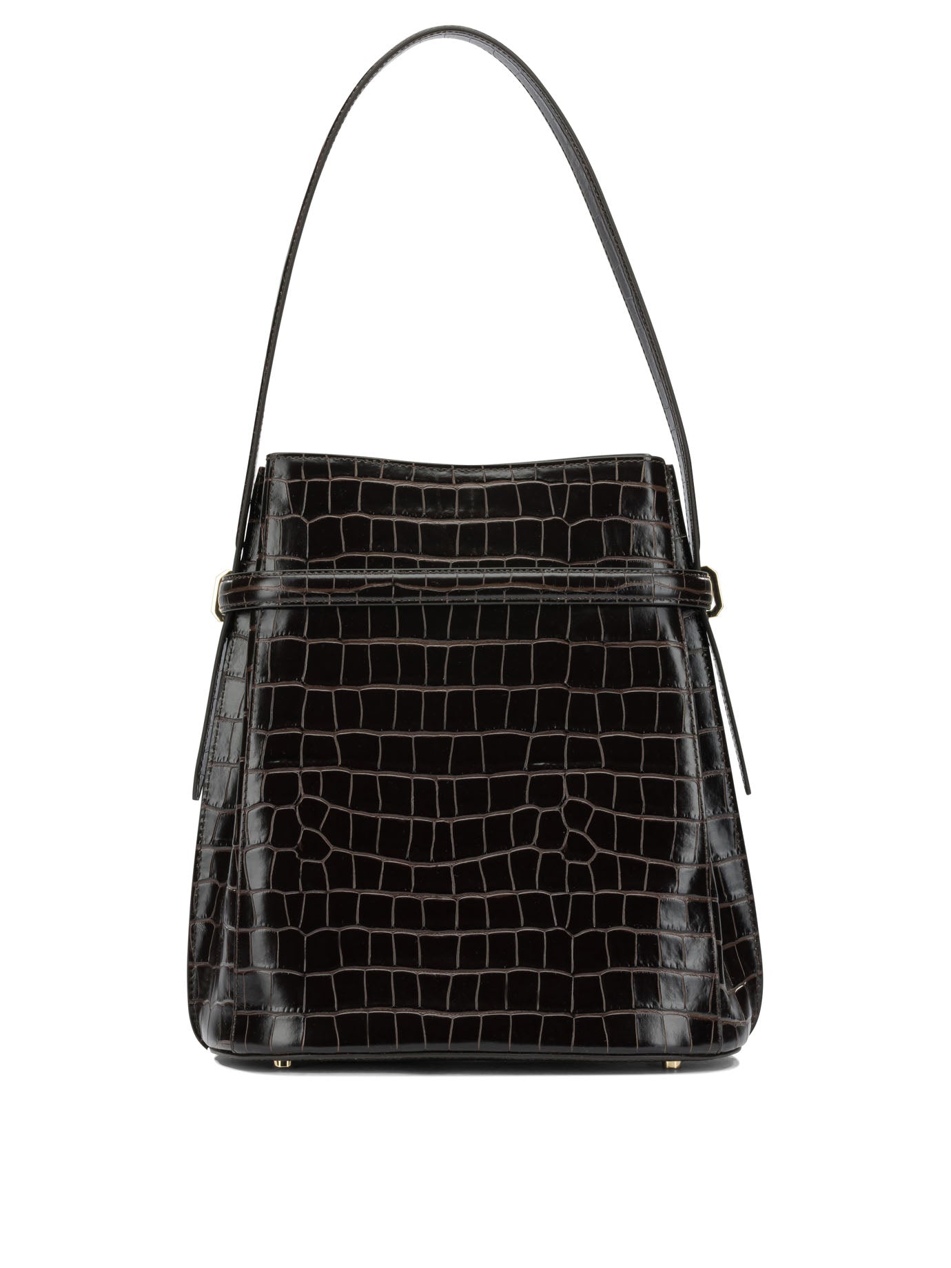Toteme "Belted" Small Shoulder Bag - Brown