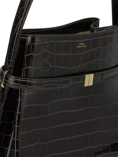 Toteme "Belted" Small Shoulder Bag - Brown