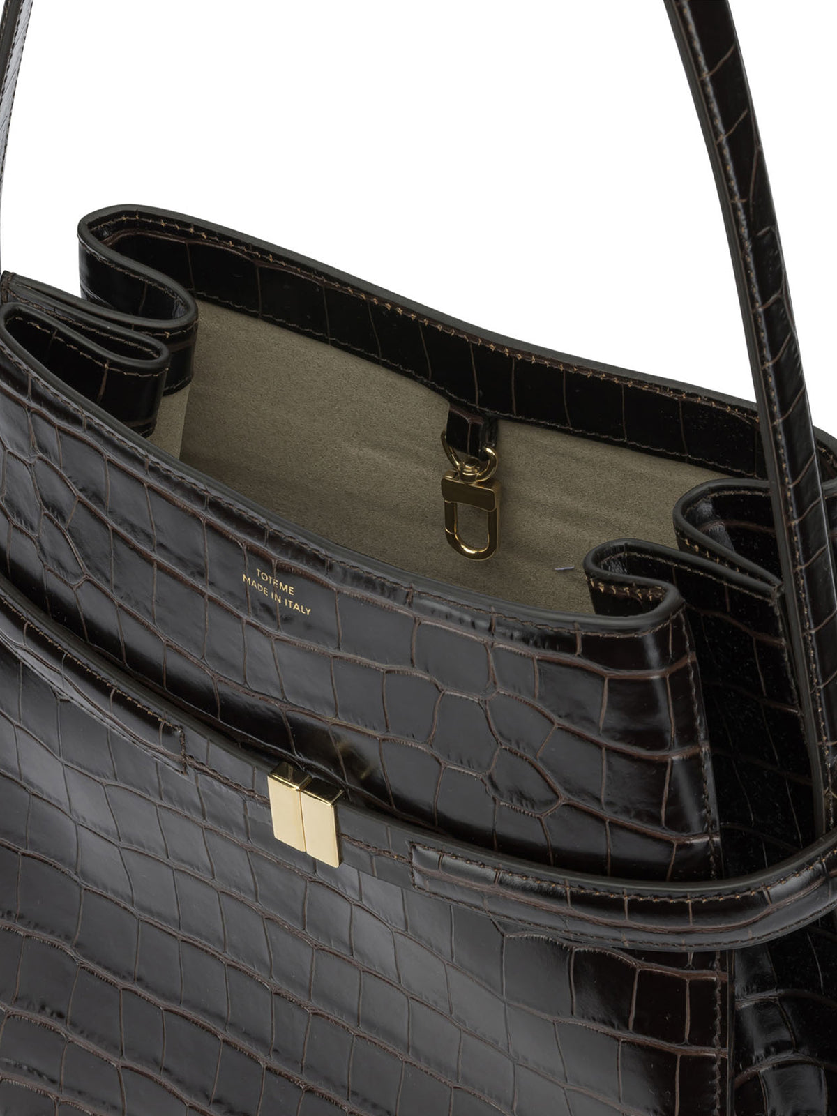 Toteme "Belted" Small Shoulder Bag - Brown