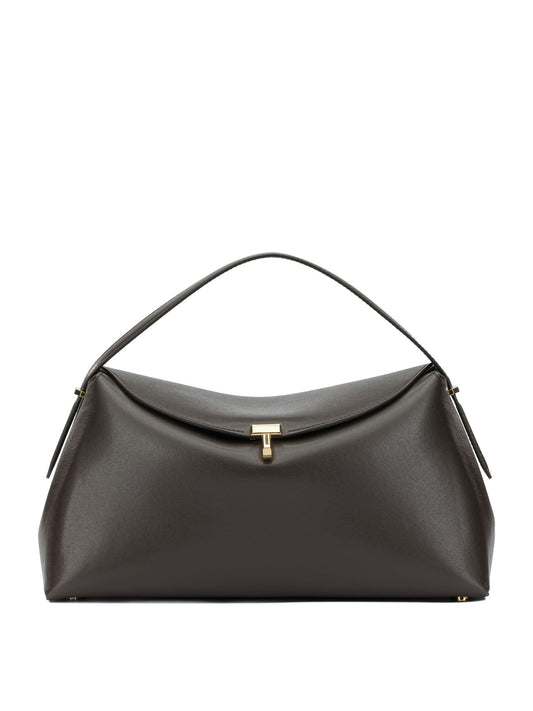 Toteme "T-lock" Medium Handbag - Brown