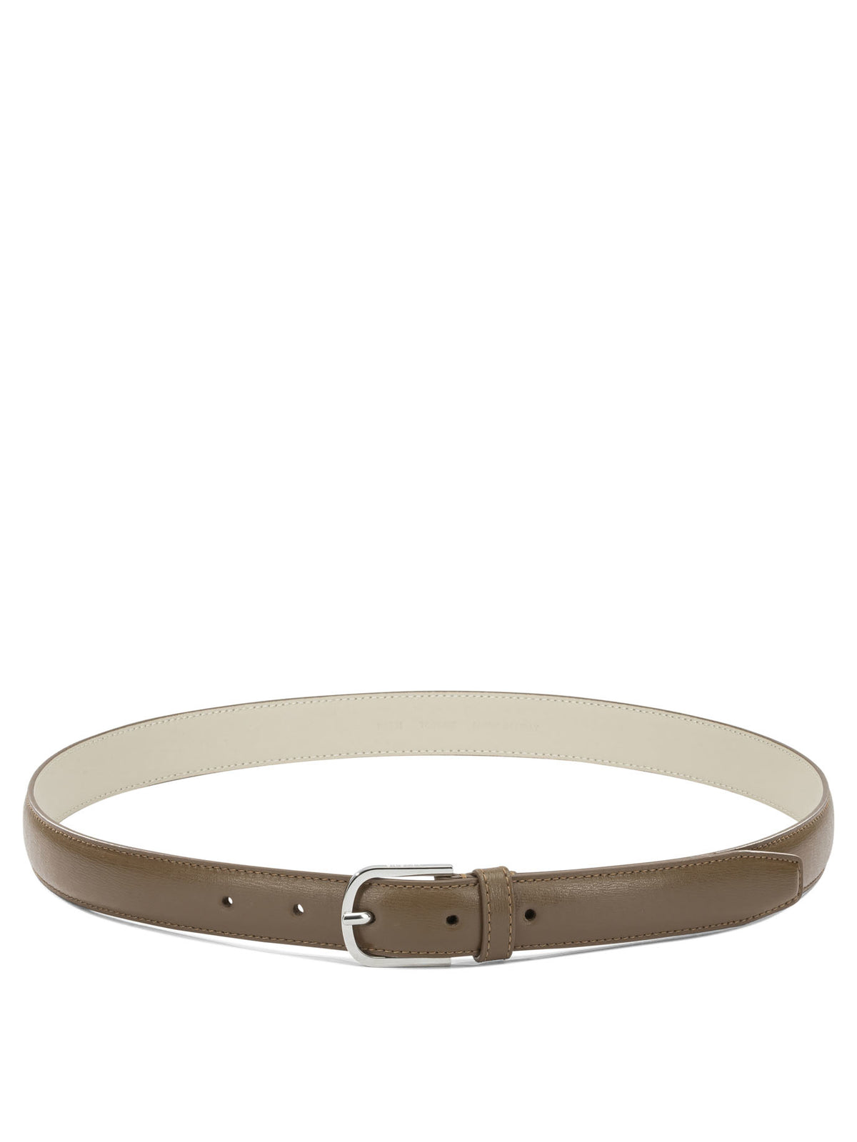 Toteme "Slim" Leather Belt - Brown