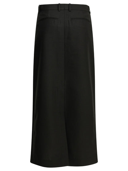 Toteme Wool blend long skirt - Black