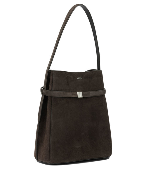 Toteme "Belted" Small Shoulder Bag - Brown