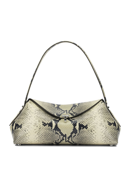 Toteme "T-lock" Medium Shoulder Bag - Beige