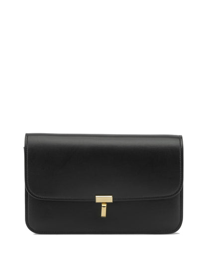 Toteme "T-lock" Small Shoulder Bag - Black
