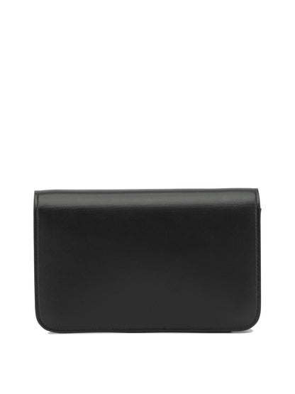 Toteme "T-lock" Small Shoulder Bag - Black