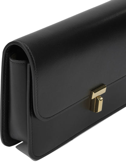 Toteme "T-lock" Small Shoulder Bag - Black