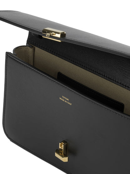 Toteme "T-lock" Small Shoulder Bag - Black