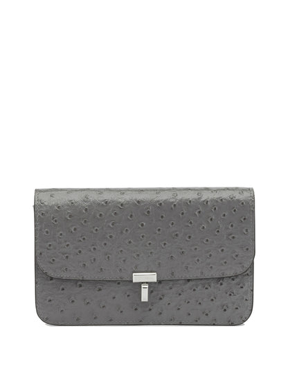Toteme "T-lock" Small Shoulder Bag - Grey