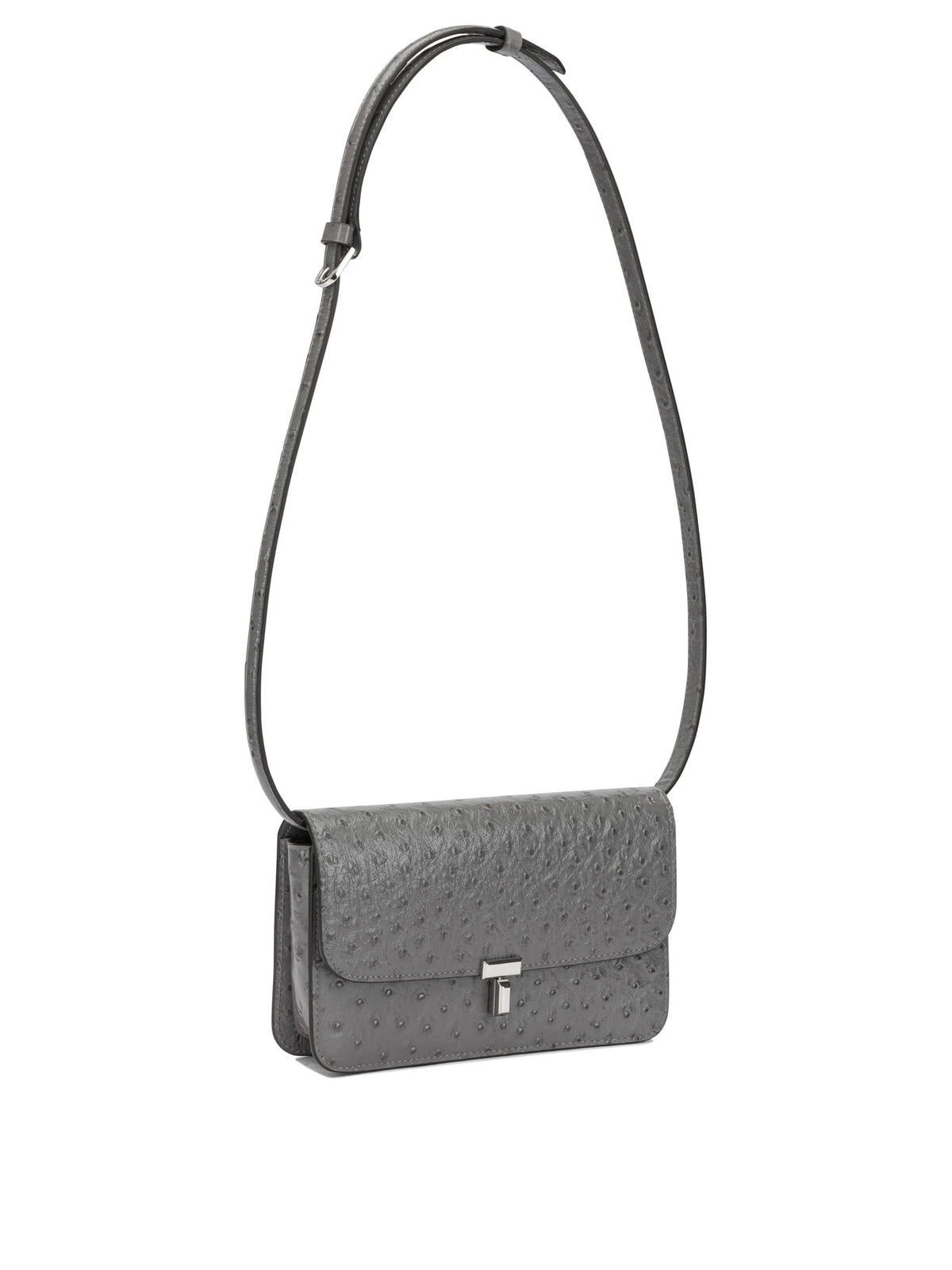 Toteme "T-lock" Small Shoulder Bag - Grey