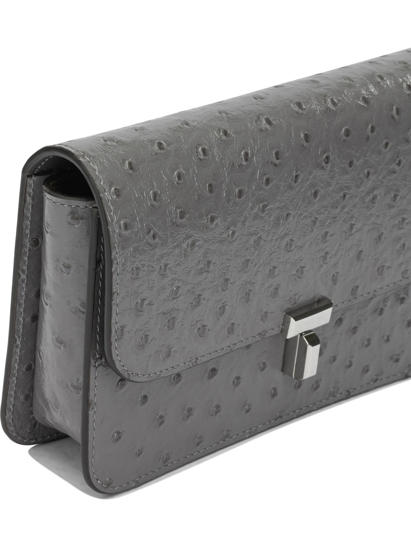 Toteme "T-lock" Small Shoulder Bag - Grey