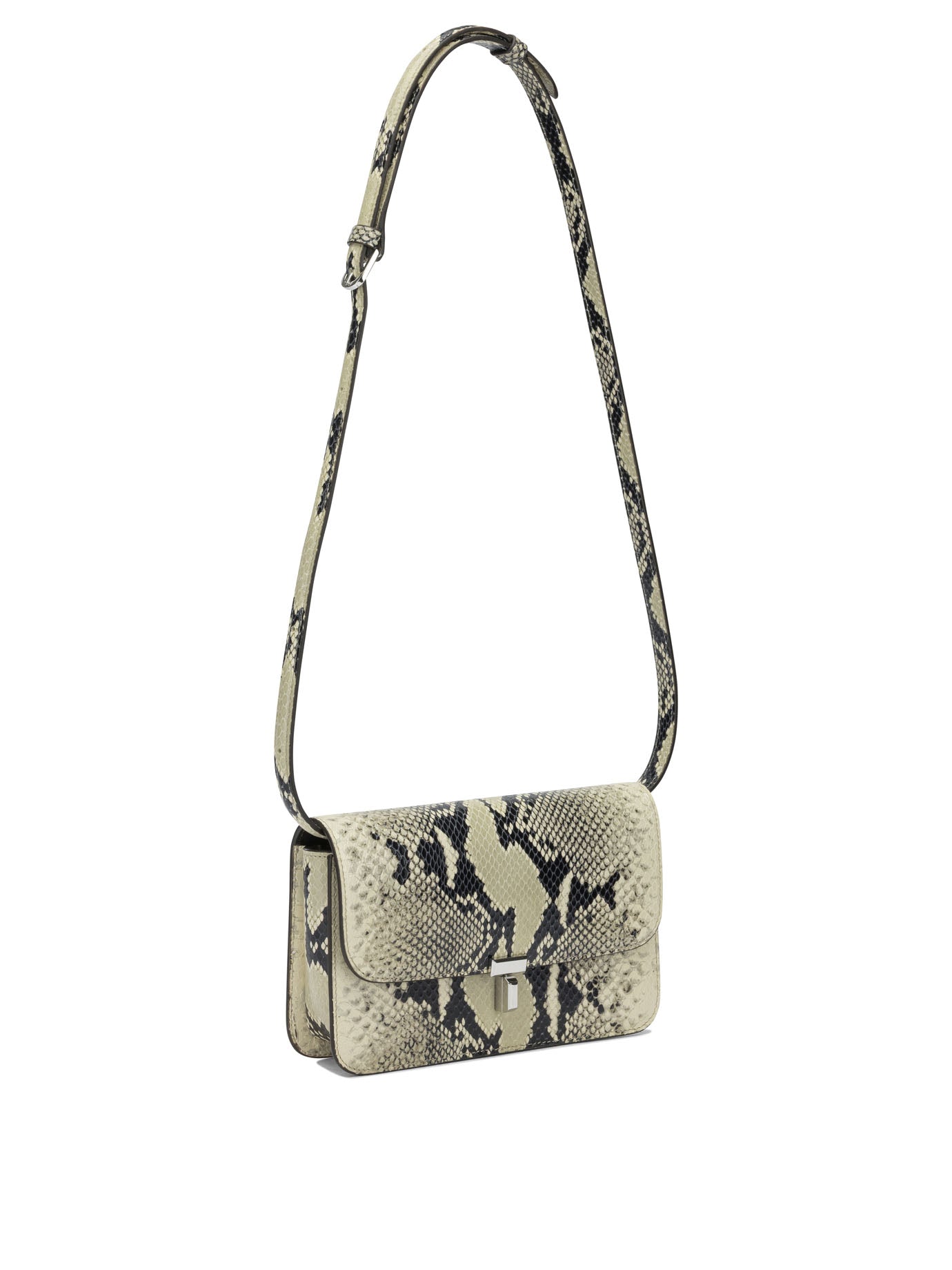 Toteme "T-lock" Small Shoulder Bag - Beige