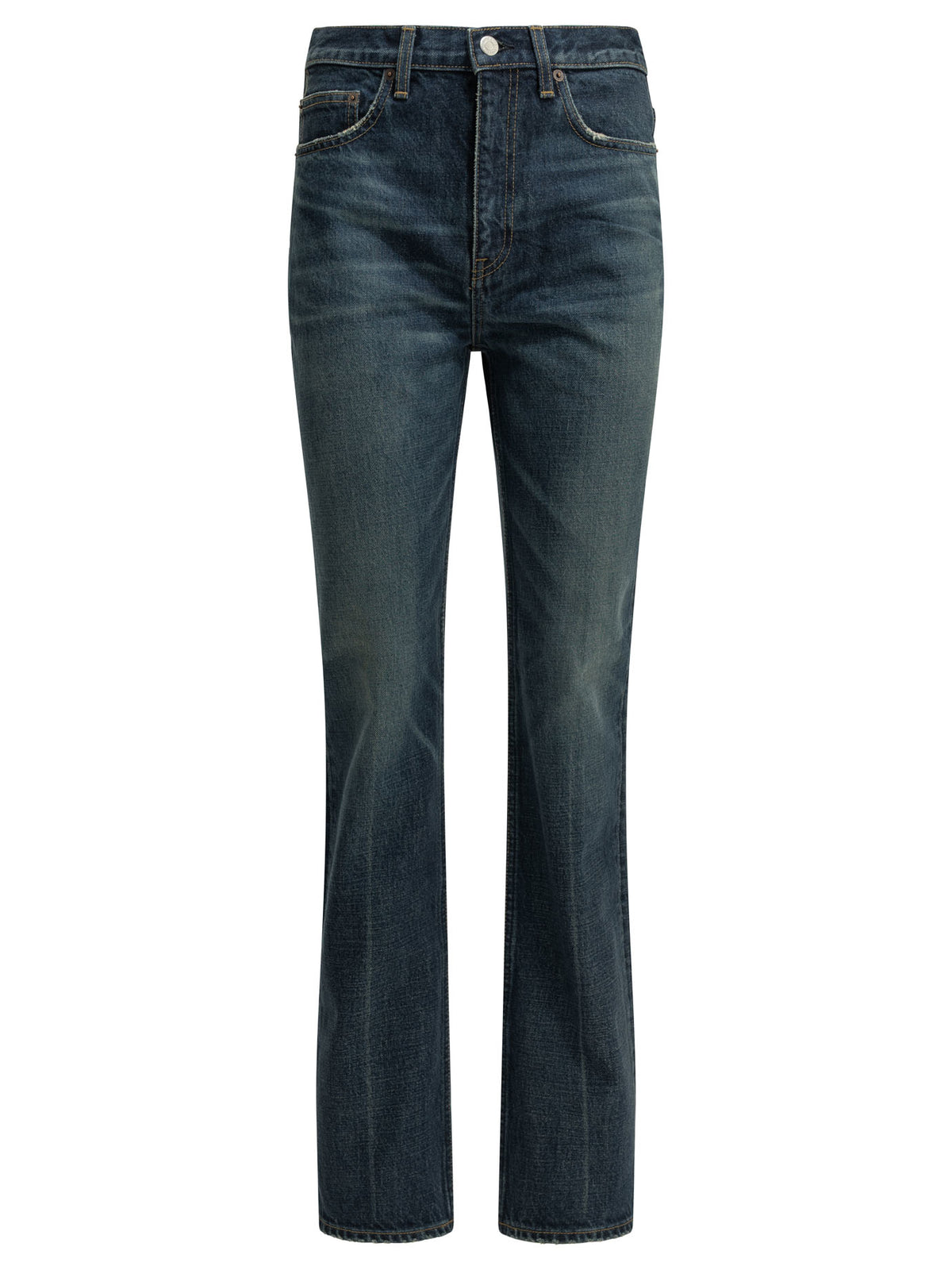 Toteme "Classic" Straight-Leg Jeans - Blue