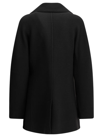 Toteme Short wool coat - Black