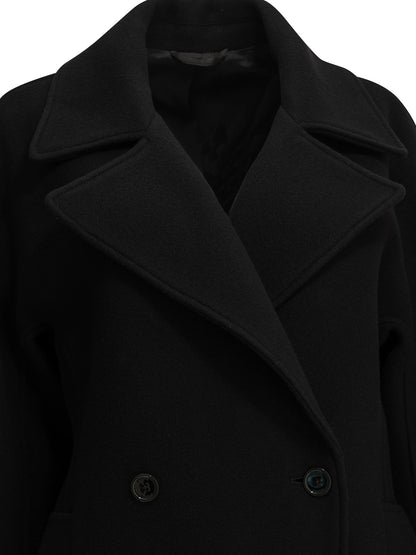 Toteme Short wool coat - Black