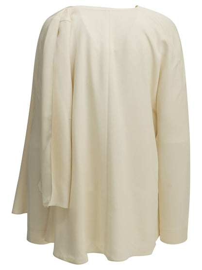 Toteme Blouse with a scarf neckline - White