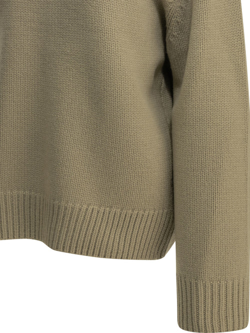 Toteme Wool Turtleneck Sweater - Green