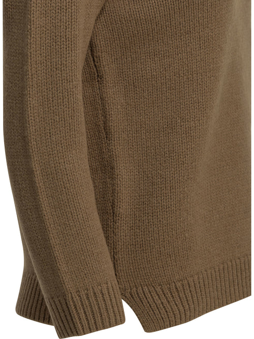 Toteme Camel-colored crew-neck sweater - Brown