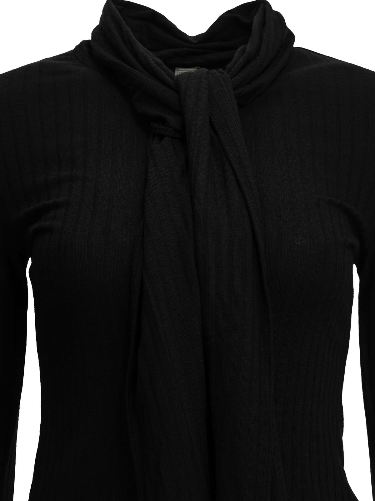 Toteme Cardigan with a bow - Black
