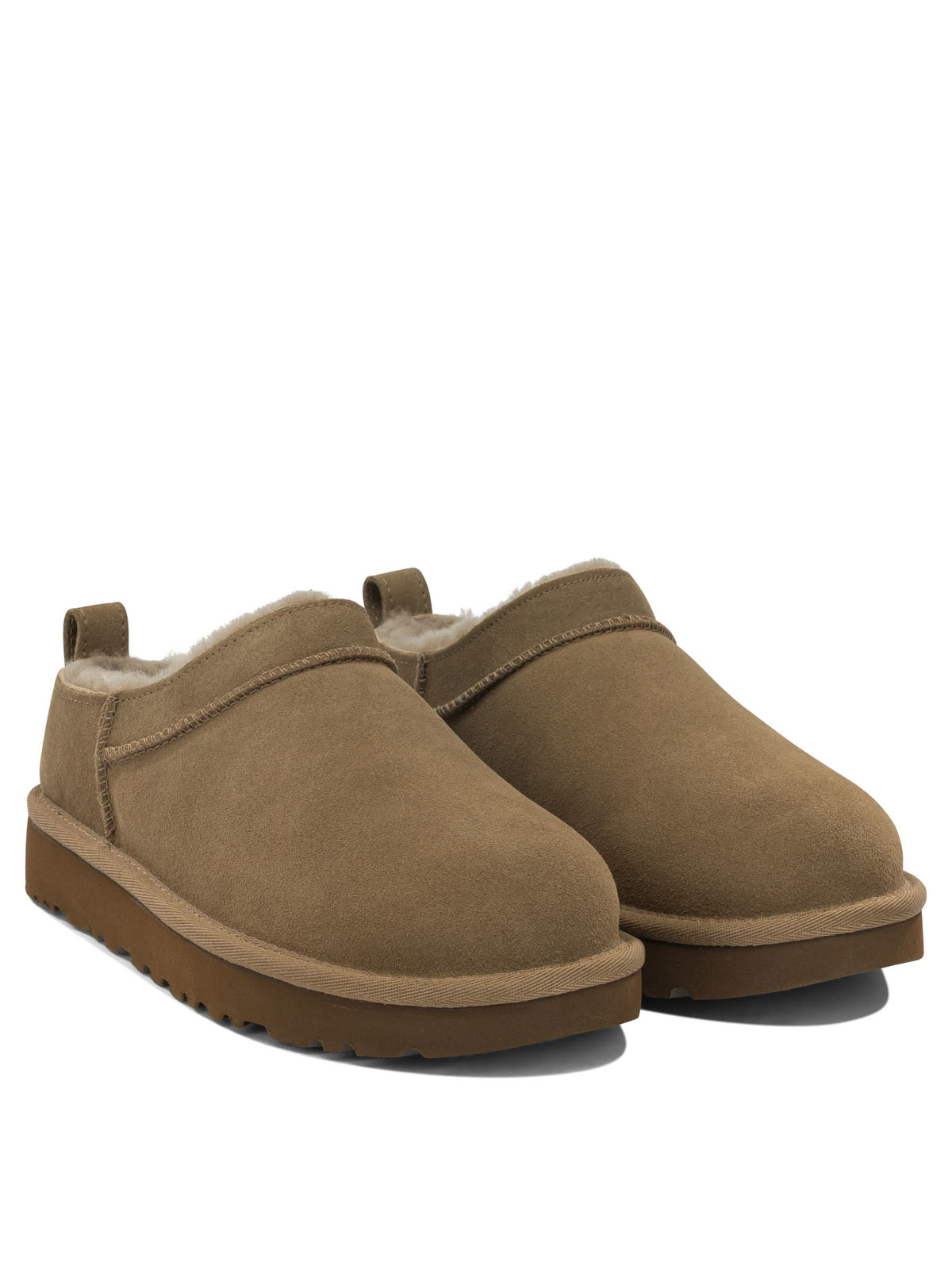 Ugg "Classic Micro" Pull-On Ankle Boots - Brown