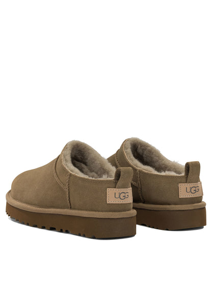 Ugg "Classic Micro" Pull-On Ankle Boots - Brown