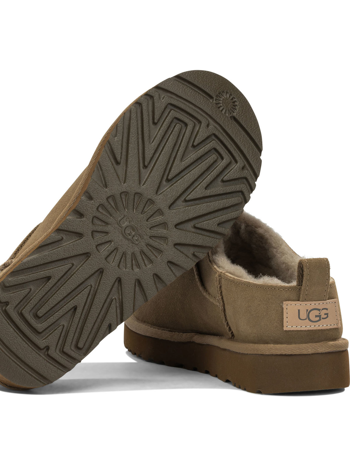 Ugg "Classic Micro" Pull-On Ankle Boots - Brown