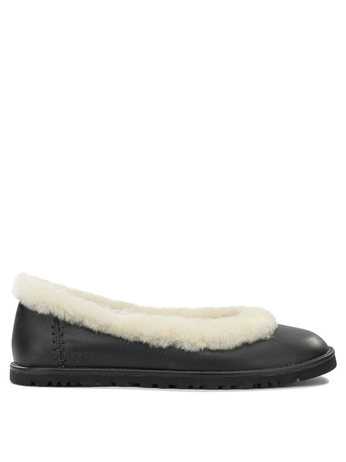 UGG "Zora" Classic Ballet Flats - Black
