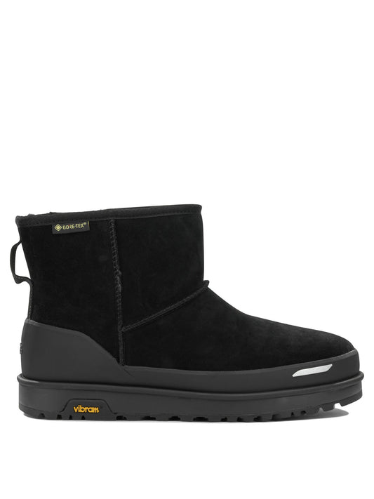 UGG "Classic Mini Guard GTX" Pull-On Ankle Boots - Black
