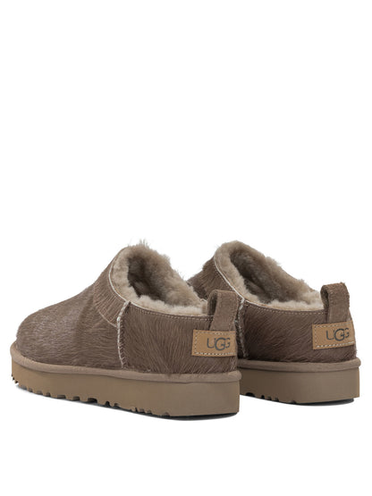 Ugg "Micro" Pull-On Ankle Boots - Brown