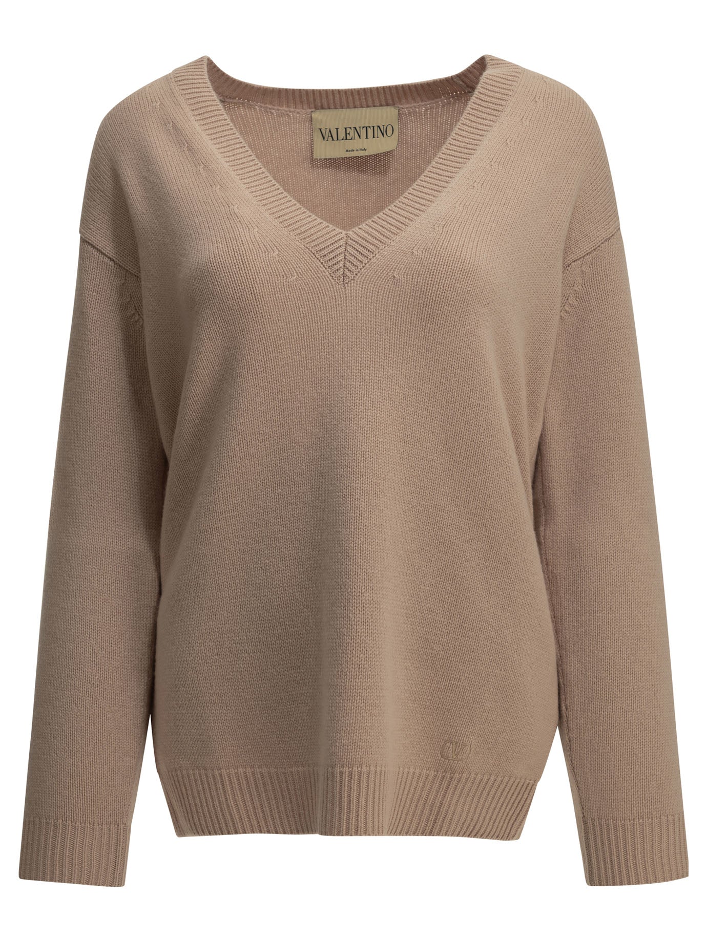 Valentino V-neck cashmere sweater - Beige