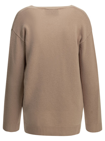 Valentino V-neck cashmere sweater - Beige