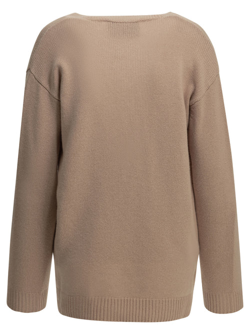 Valentino V-neck cashmere sweater - Beige