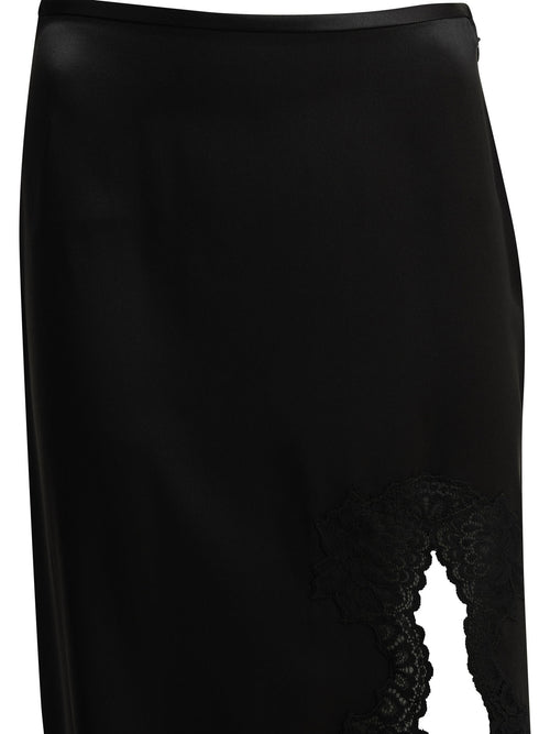 Valentino Long skirt with ruffles - Black