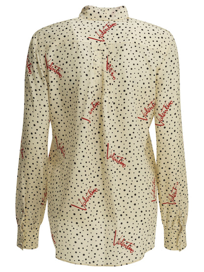 Valentino "Plus de Pois" Casual Shirt - White