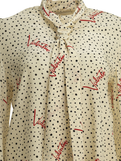 Valentino "Plus de Pois" Casual Shirt - White