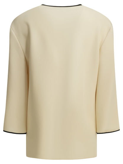 Valentino "Cady Couture" Blouse - White