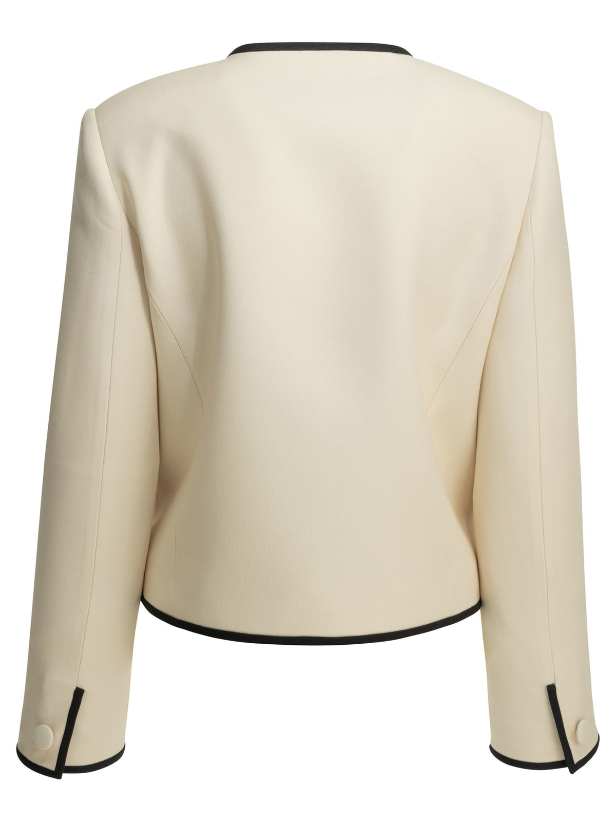 Valentino Crepe Couture Blazer - White