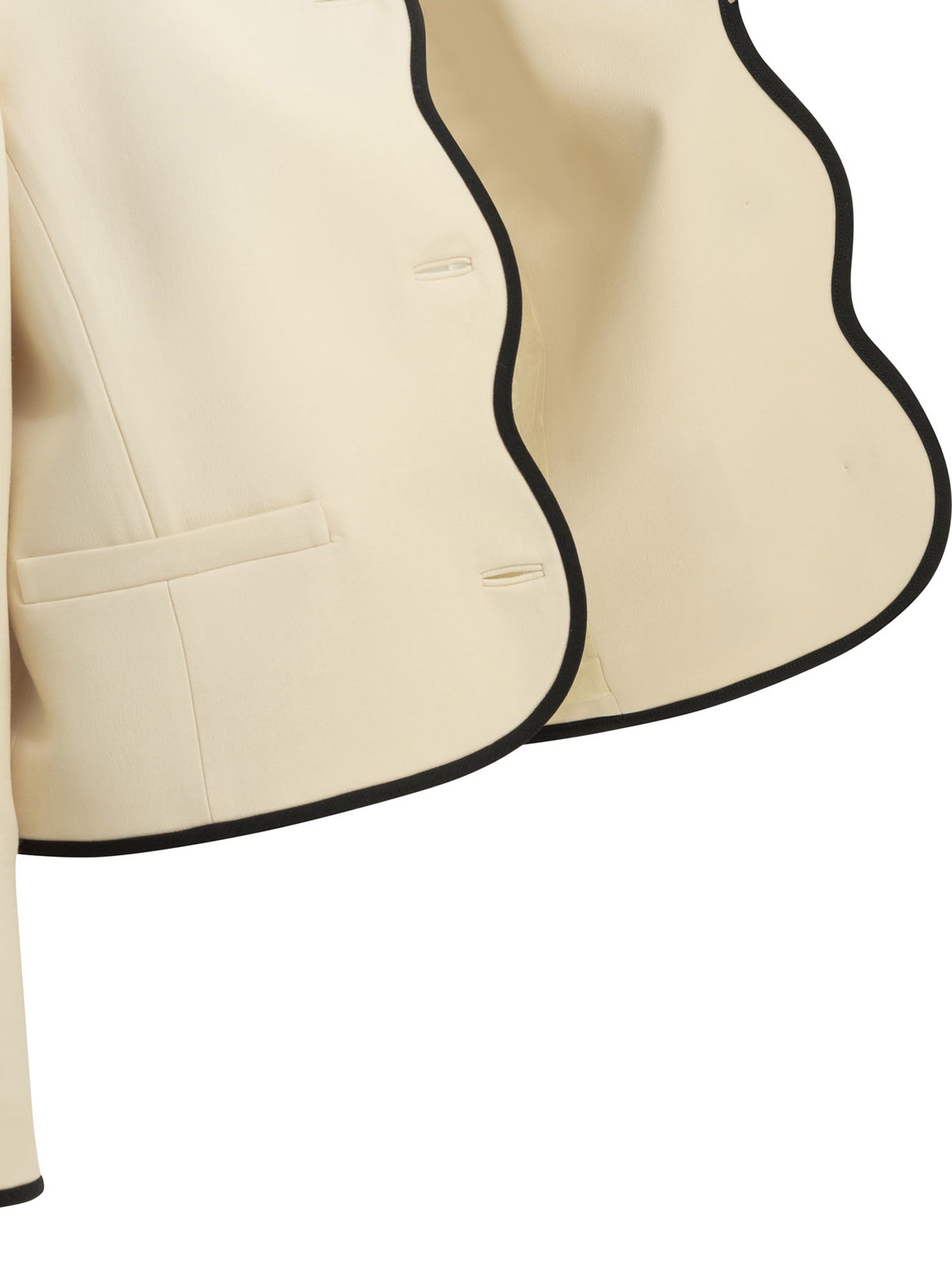 Valentino Crepe Couture Blazer - White