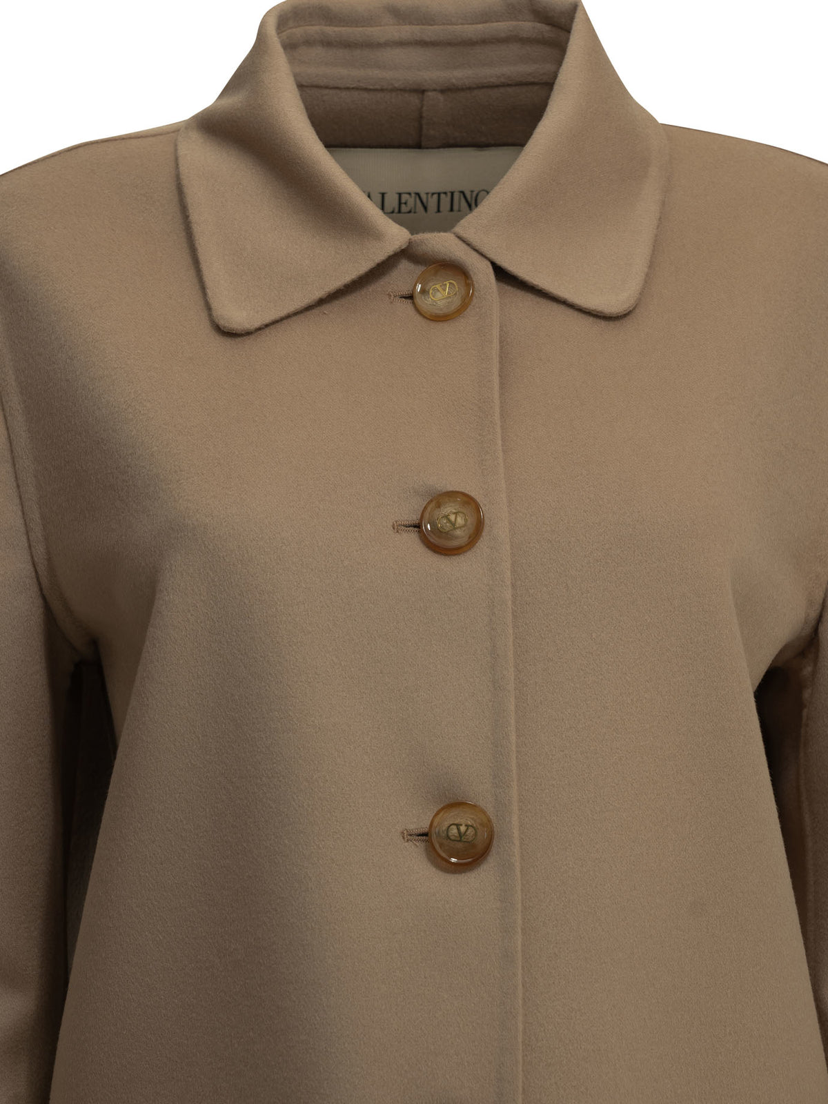 Valentino "VLogo" Short Coat - Beige