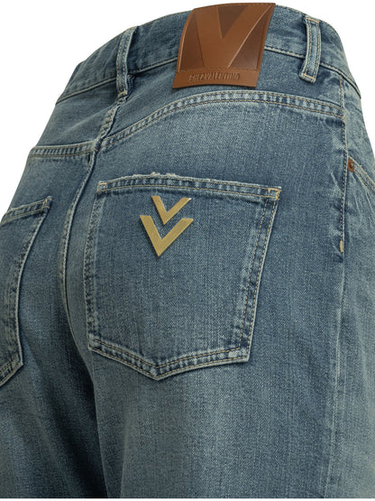 Valentino Straight-leg jeans - Light Blue